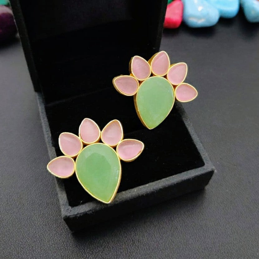 Green Chrysoprase Earrings