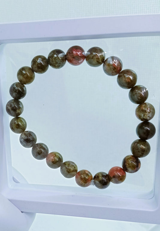 Unakite Natural Stone Bracelet
