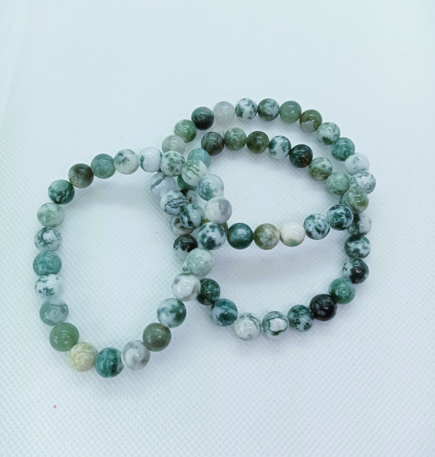 Moss Agate Natural Stone Bracelet
