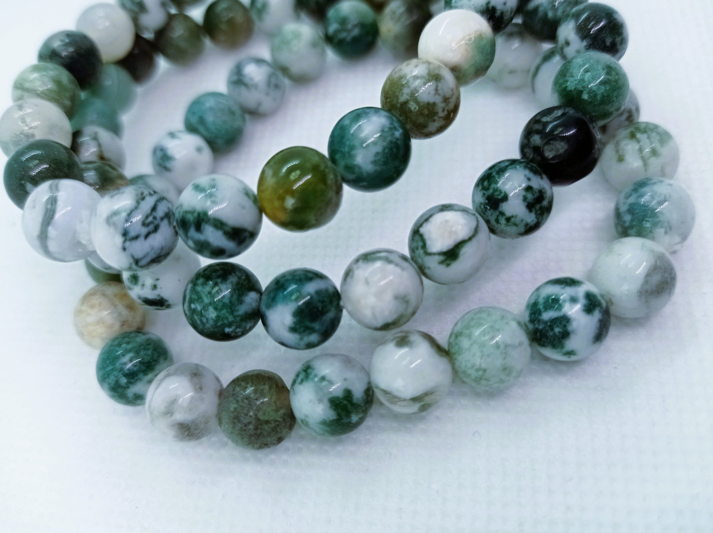 Moss Agate Natural Stone Bracelet