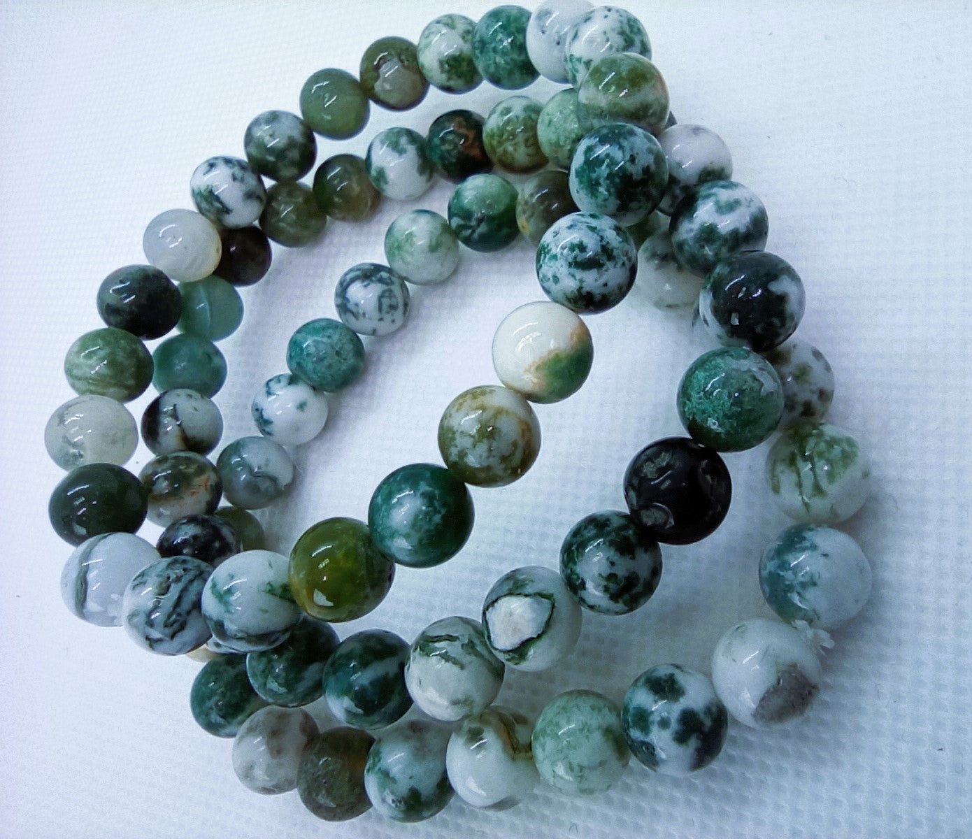 Moss Agate Natural Stone Bracelet