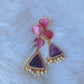 Rose quartz and Ametyst Pearl earrings