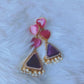 Rose quartz and Ametyst Pearl earrings
