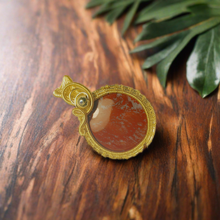 Red Ocean Jasper Pendant