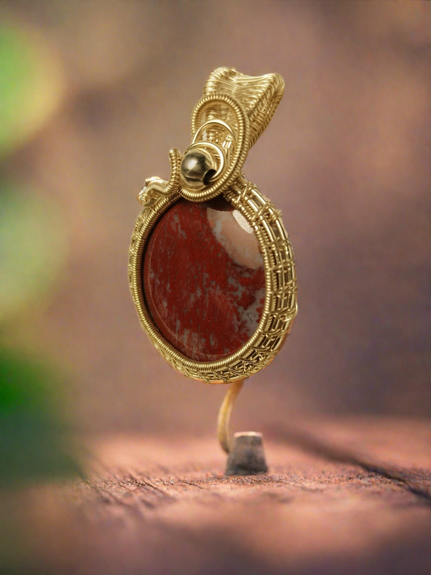 Red Ocean Jasper Pendant