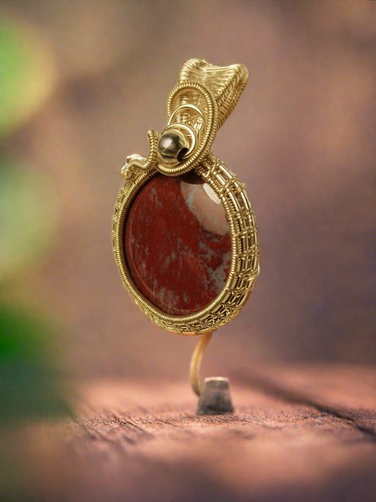 Red Ocean Jasper Pendant