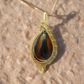 Tiger Eye- Wrapped Pendant