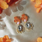 Carnelian and Opal Earrings