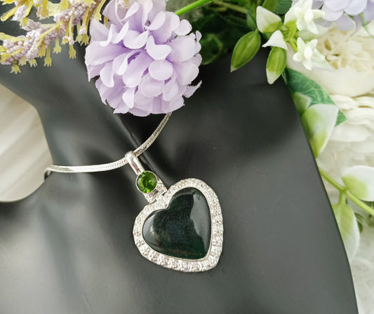 Dark Green Agate and Peridot Stone