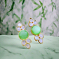 Green Chrysoprase Gold Earrings