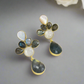 Labradorite and Mother of pearl earrings